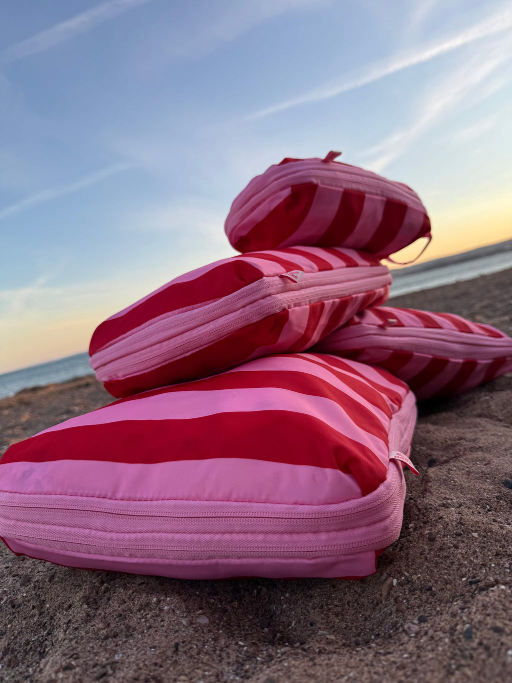 Packo Compression Packing Cubes Pink Tides
