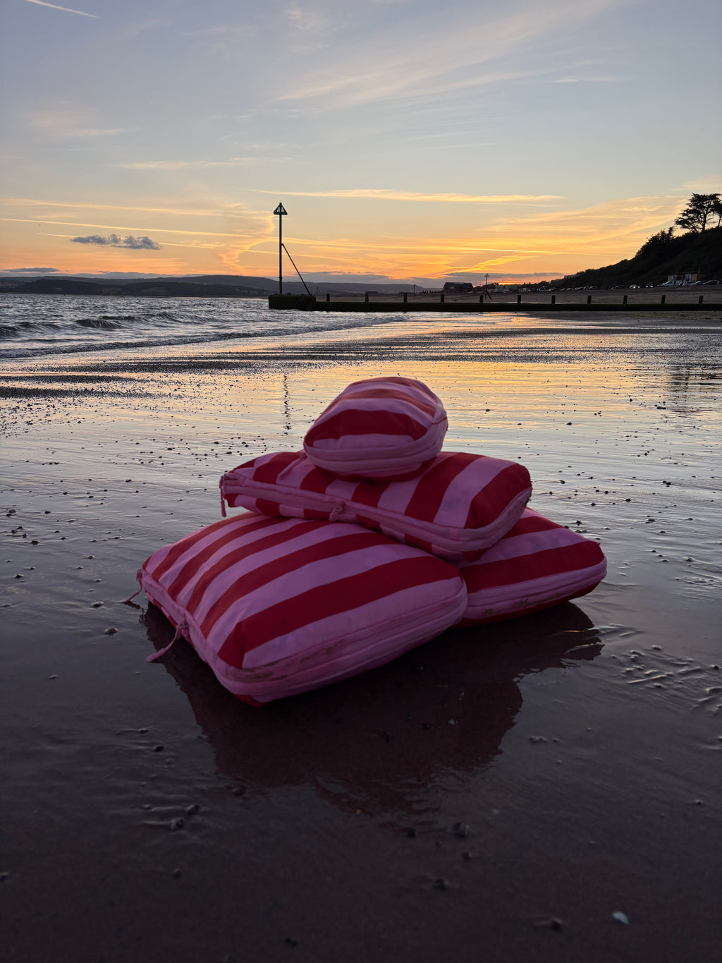 Packo Compression Packing Cubes Pink Tides