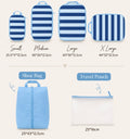 Packo Compression Packing Cubes Blue Horizon