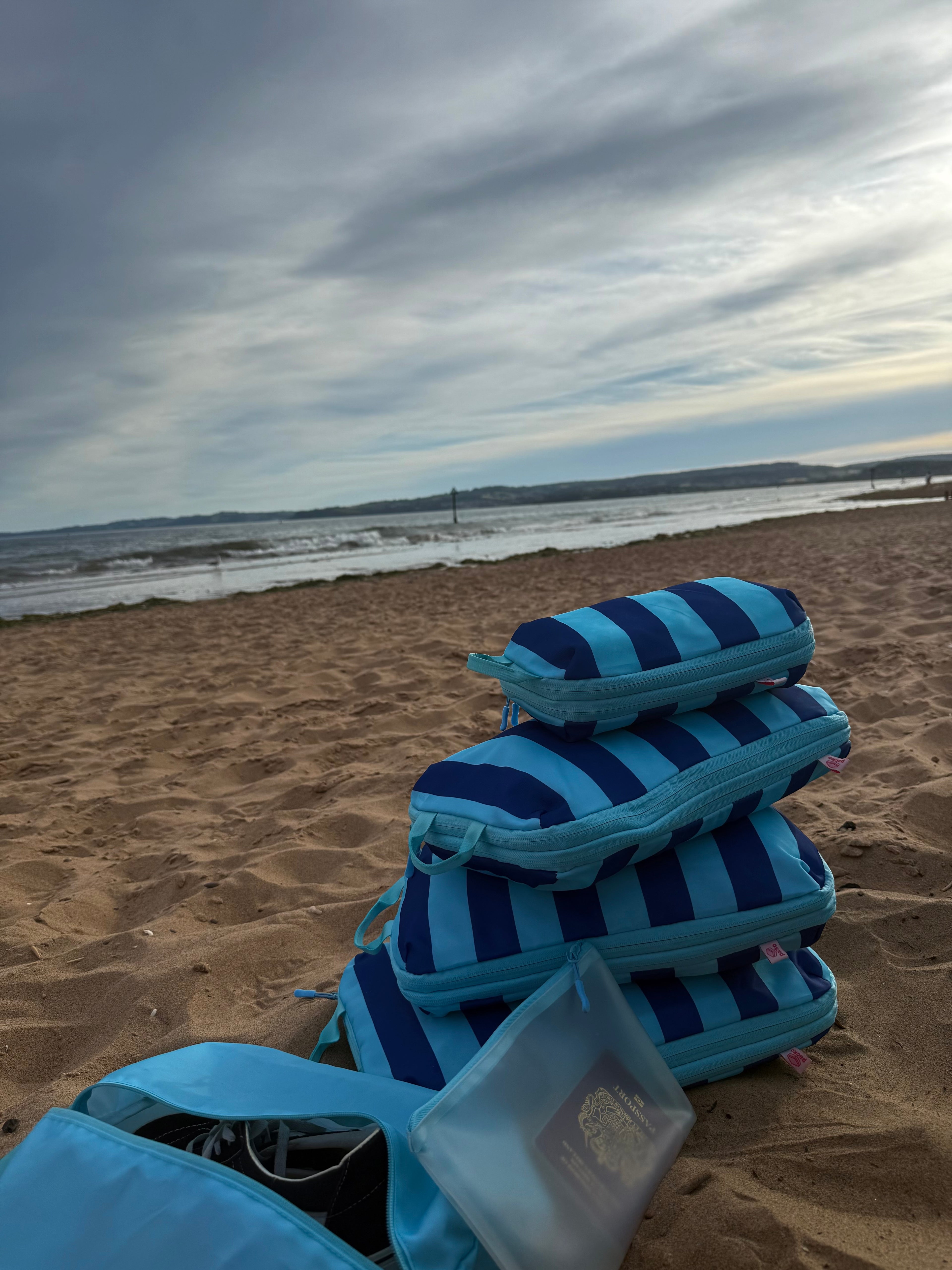Packo Compression Packing Cubes Blue Horizon