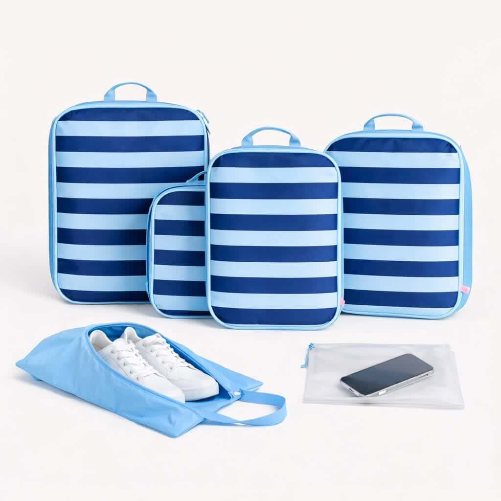Packo Compression Packing Cubes Blue Horizon