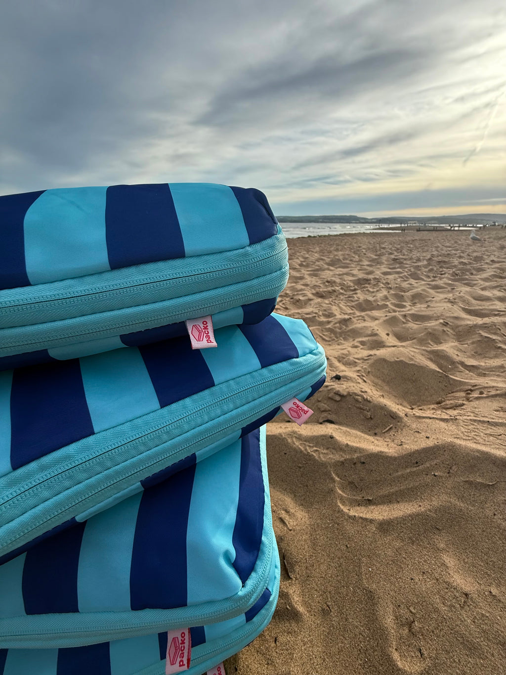 Packo Compression Packing Cubes Blue Horizon