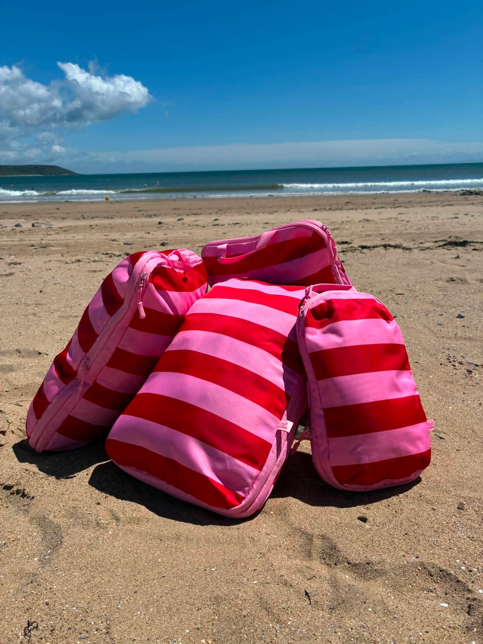 Packo Compression Packing Cubes Pink Tides